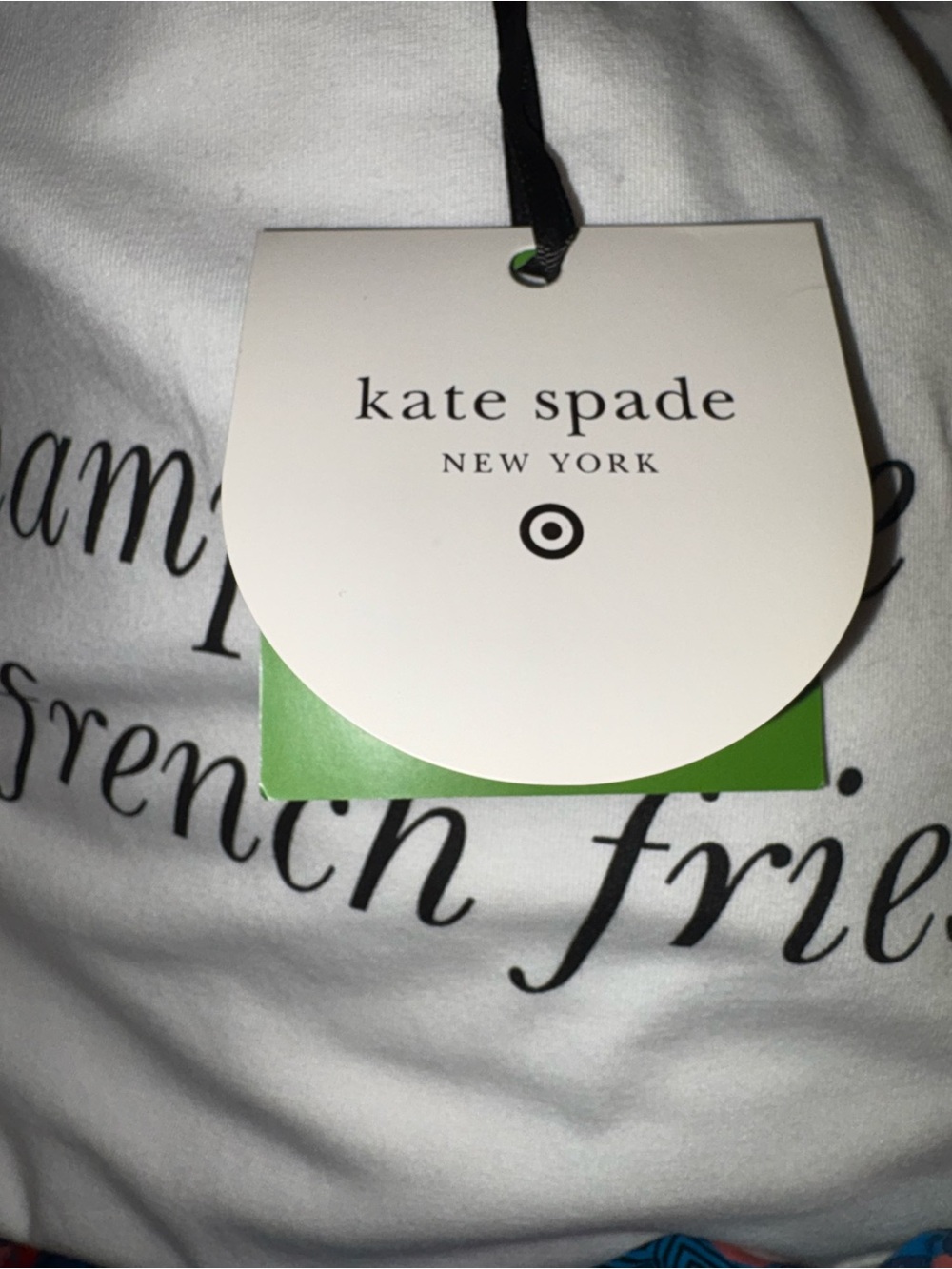 NWT Kate Spade x Target Champagne & French Fries Tee XL SOLD OUT Ltd Edn - Picture 6 of 7